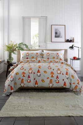 Deyongs Autumn Gonks 200 Thread Count Cotton Rich Reversible Duvet Cover Set