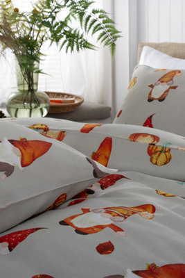Deyongs Autumn Gonks 200 Thread Count Cotton Rich Reversible Duvet Cover Set