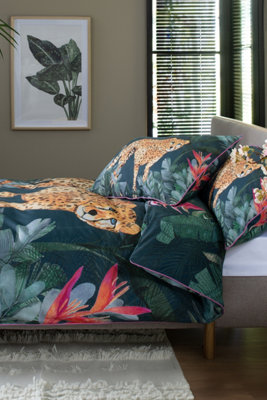 Deyongs Cheetah Digital Printed Soft 100% Cotton Duvet Set