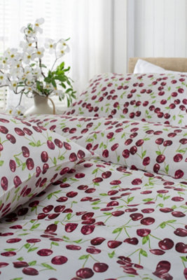 Deyongs Cherry Baby  200 Thread Count Cotton Rich Duvet Cover Set