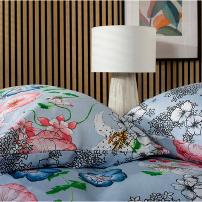 Deyongs Fancy Fondant Printed 200 Thread Count Cotton Rich Reversible Duvet Cover Set