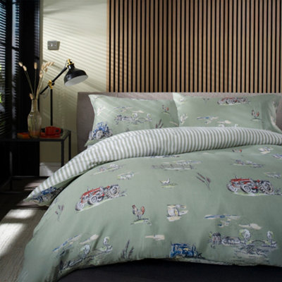 Deyongs Lane to Filston Printed 200 Thread Count Cotton Rich Reversible ...