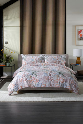 Deyongs Naïve Floral 100% Cotton Duvet Cover Set with Piped Edging