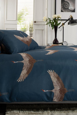 Deyongs New Stork 200 Thread Count Cotton Rich Reversible Duvet Cover Set