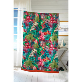 Deyongs Pamplemousses Printed Velour 90x180cm Cotton Beach Towel