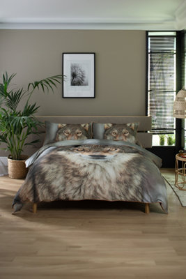 Deyongs Wolf Digital Printed Soft 100% Cotton Duvet Set