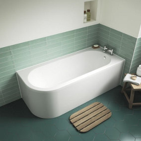 Dezine 1700 x 725mm Right Handed Corner Bath