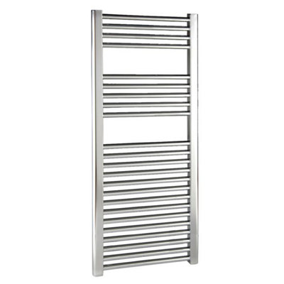 Dezine 400 x 1600mm Straight Chrome Towel Rail