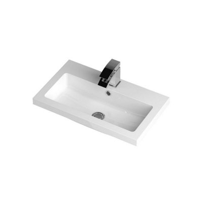 Dezine 600mm Full Depth Basin Gloss White