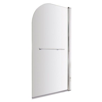 Dezine 6mm Radius Shower Bath Screen with Rail Price Comparisons | Compare The Build