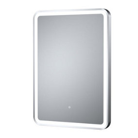 Dezine 700 x 500mm Storm Chrome Framed Mirror with Touch Sensor