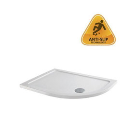 Dezine 900 x 760mm A/S RH Offset Quadrant Shower Tray