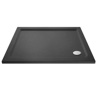Dezine 900 x 760mm Slate Grey Rectangular Shower Tray, Corne Price Comparisons | Compare The Build