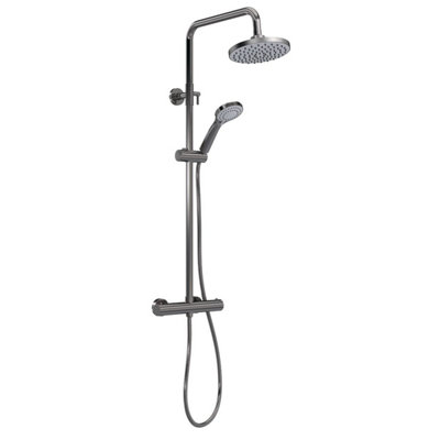 Dezine Alto 10 Brushed Gun Metal 2 Oulet Exposed Shower Kit Price Comparisons | Compare The Build