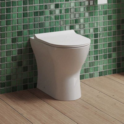 Dezine Alto Back To Wall Toilet with Soft Close Seat
