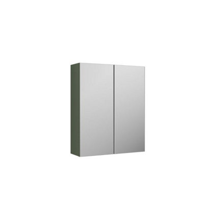 Dezine Avon 2 600mm Satin Green Mirror Unit Price Comparisons | Compare The Build
