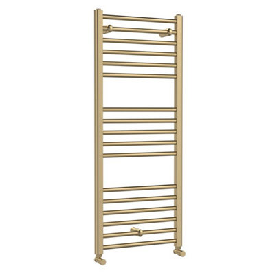 Dezine Brushed Brass 1200 x 500mm Towel Rail