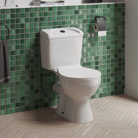 Dezine Duro Close Coupled Pan and Cistern Toilet