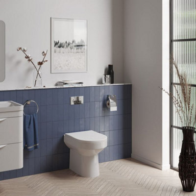 Dezine Grace Back To Wall Toilet with Soft Close Seat | DIY at B&Q
