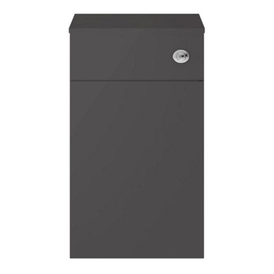 Dezine Hamble 500mm Gloss Grey WC Unit Price Comparisons | Compare The Build