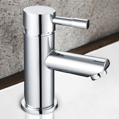 Dezine Hamble Mini Basin Mixer with Push Button Waste