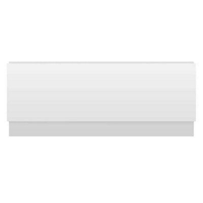 Dezine MDF White Straight Side Panel with Plinth, 1500mm Price Comparisons | Compare The Build