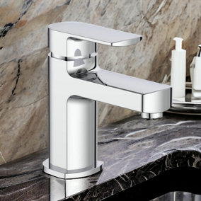 Dezine Pearl Basin Mixer with Push Button Waste