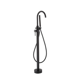 Dezine Pennar Black Freestanding Bath Shower Mixer