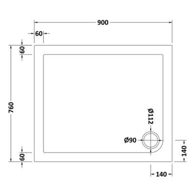 Dezine Pro 6mm 900 x 760mm Pivot Door Shower Enclosure with Shower Tray ...