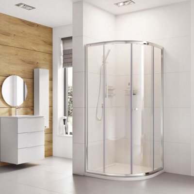 Dezine Pro 6mm, 900 x 900mm Quadrant Shower Enclosure Price Comparisons | Compare The Build