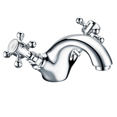 Dezine Rhone Basin Mixer with Push Button Waste