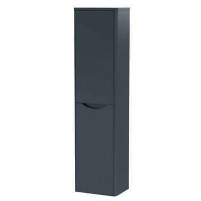 Dezine Thames 350mm Satin Anthracite Tall Storage Unit Price Comparisons | Compare The Build
