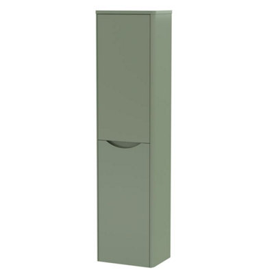 Dezine Thames350mm Satin Green Tall Storage Unit