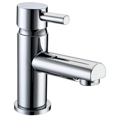 Dezine Tigris Mini Basin Mixer with Push Button Waste