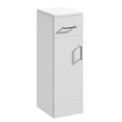 Dezine Velvare 250mm Gloss White Cupboard (330mm deep) Price Comparisons | Compare The Build