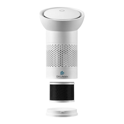 DH Lifelabs Sciaire Portable Air Purifier with PlasmaShield™ Technology - White