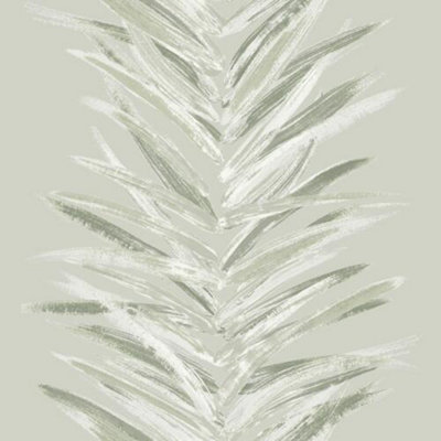Dhara Leaf Wallpaper Muriva Olive Green 191502 Abstract Leafy Stripes Metallic