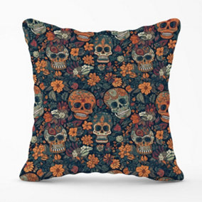 Dia De Los Muertos Skulls Outdoor Cushion 45cm x 45cm
