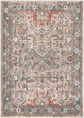 DIA Vintage Traditional Oriental Boho Brick Area Rug 160 x 213 cm
