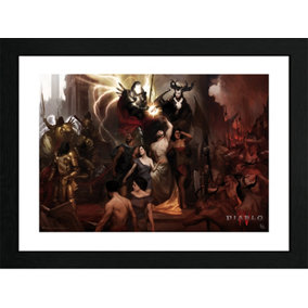 Diablo IV Nephalems 30 x 40cm Framed Collector Print