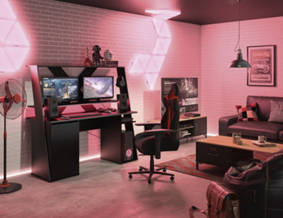 Diagone Black Ultimate Gaming Desk