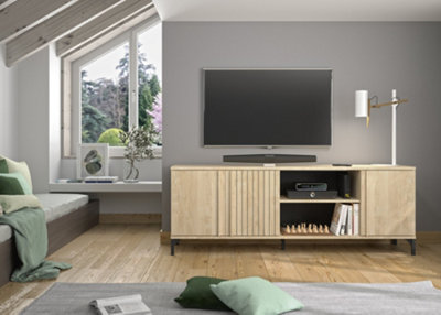 Diagone Blond Oak Television Stand