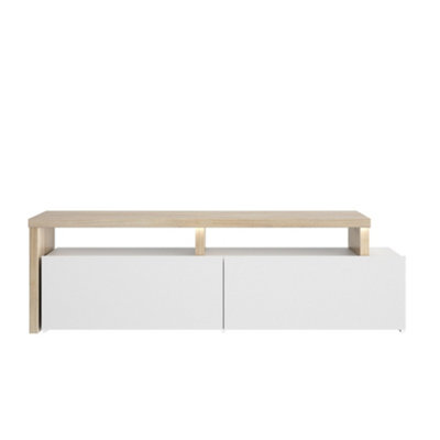 Diagone Oak White Television Stand