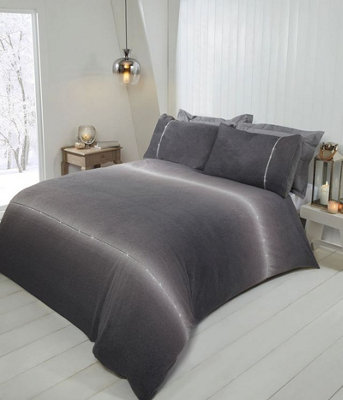 Diamante Teddy Duvet Set With Pillowcase