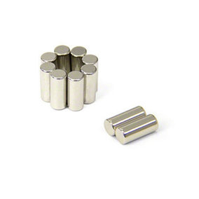 Diametrically Magnetised N42 Neodymium Magnet for Providing Rotational Movement - 6mm dia x 14mm thick0