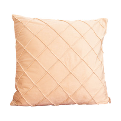 Diamond Beige Velvet Cushion Cover