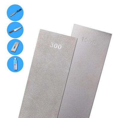 Diamond Bench Stone - 6" x 2" 1000/300 Grit James Barry Sharpening E6DBS