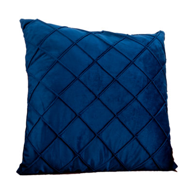 Diamond Blue Velvet Cushion Cover