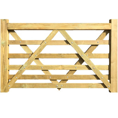 Diamond Brace Gate Extra Bottom Bar 2.1m Wide x 1.5m High (8 Rails)