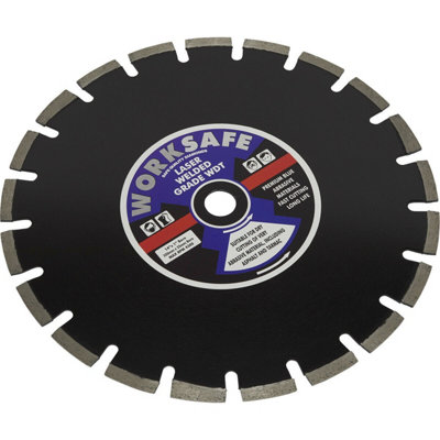 Diamond Cutting Blade - 350mm Diameter - 25mm Bore - Asphalt & Tarmac Cutting